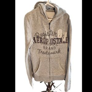 Aeropostale Women’s Gray Zip Hoodie Size Small